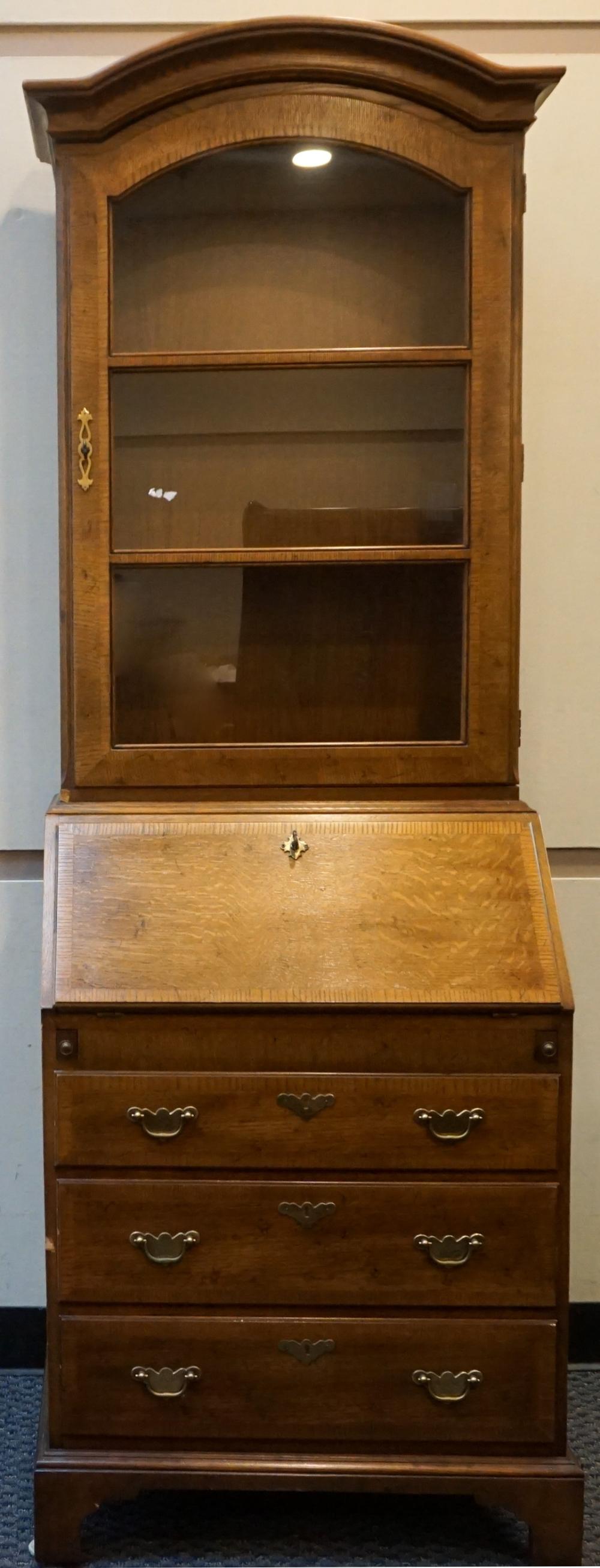 Appraisal: Henredon th Century Portfolio' Oak Secretary Bookcase HWD x x