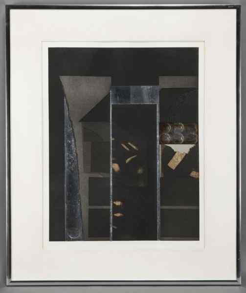 Appraisal: Louise Nevelson ''Untitled IV'' aquatint etchingand collage on C M