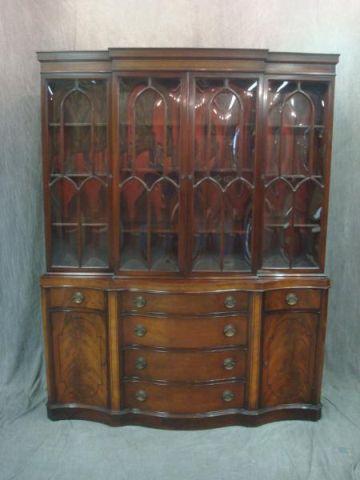 Appraisal: Mahogany China Cabinet with Individual Glass Panes From a Scarsdale