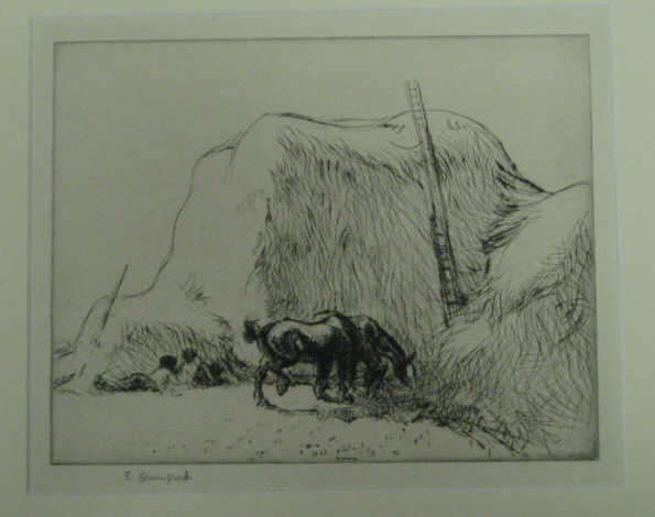 Appraisal: EDMUND BLAMPIED BRITISH - NOONDAY REST etching with drypoint signed