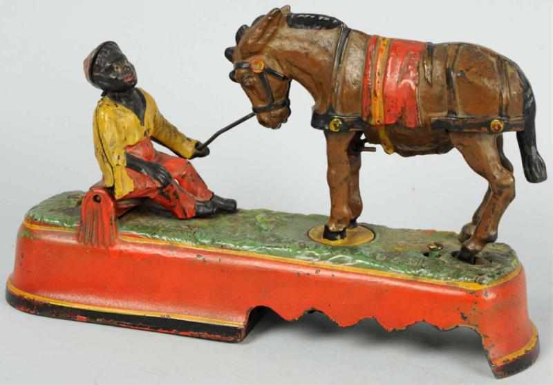 Appraisal: Cast Iron Always Did Spise A Mule Mechanical Bank Manufactured