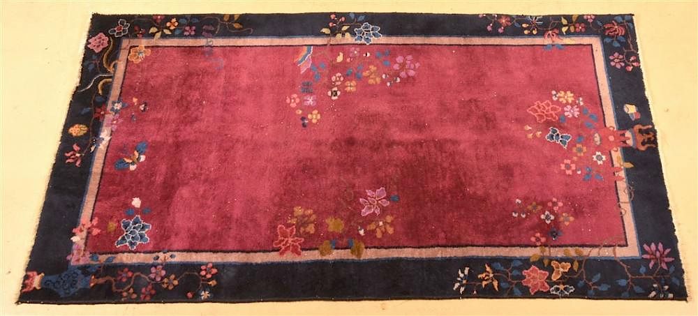 Appraisal: Chinese Pattern Oriental Area Rug Chinese Pattern Oriental Area Rug