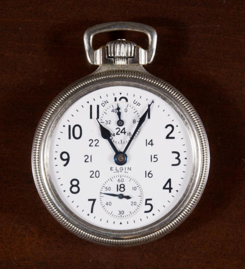 Appraisal: ELGIN MODEL OPEN FACE POCKET WATCH B W Raymond grade