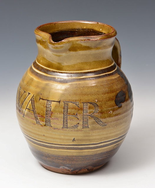 Appraisal: Seth Cardew British b Water jug Wenford Bridgeinscribed 'Water'impressed potter's