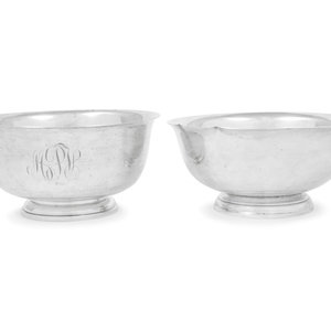 Appraisal: A Pair of American Silver Revere Bowls Alvin Mfg Co