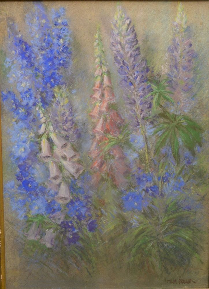 Appraisal: Matilda Browne American - Wildflowers pastel on paper signed lower