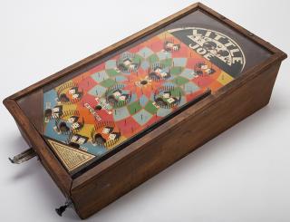 Appraisal: One Cent Little Joe Wood Rail Countertop Pinball Machine One