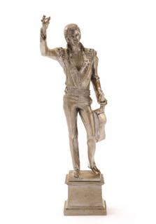 Appraisal: Eric Parks Elvis Pewter Sculpture Eric Parks American born -