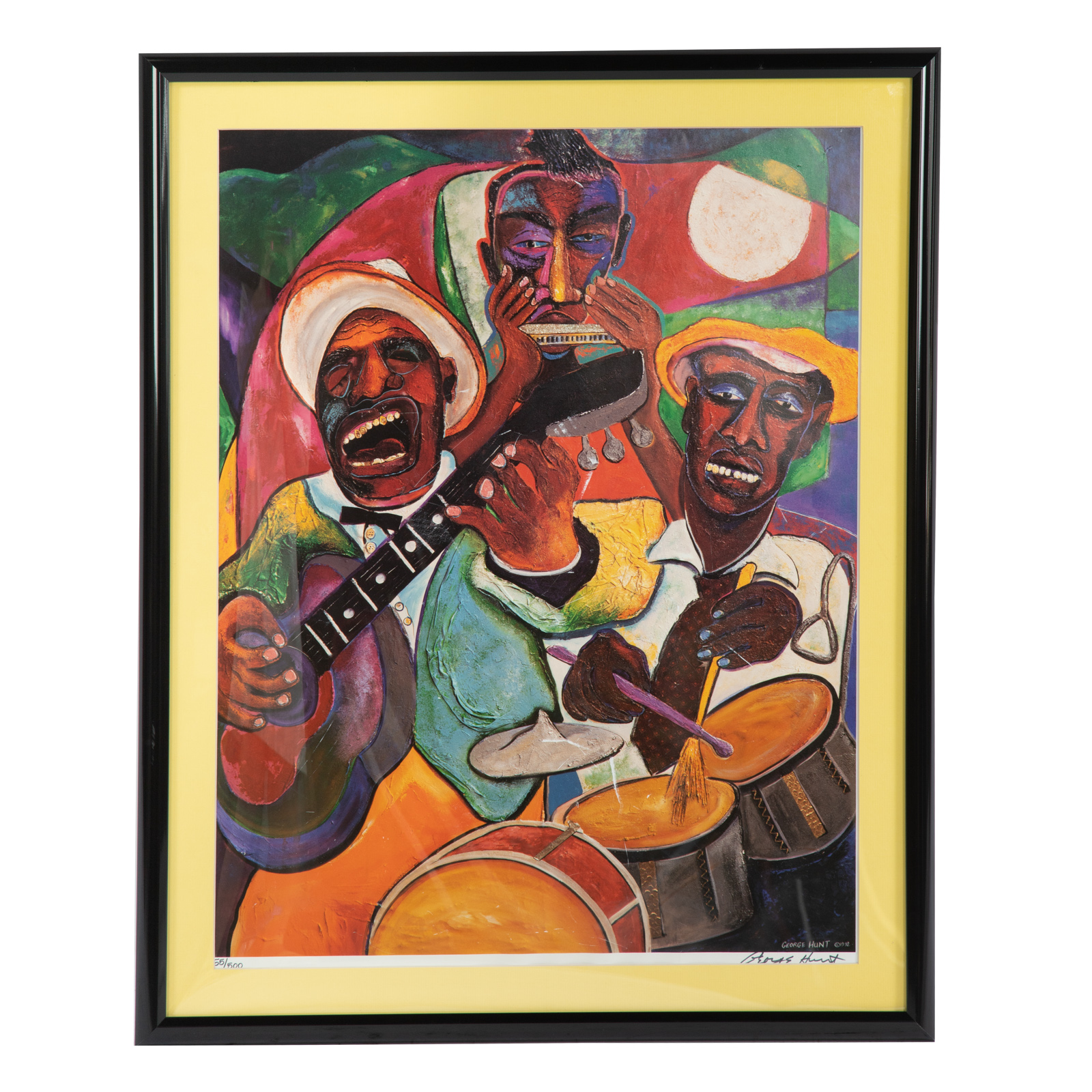 Appraisal: GEORGE HUNT MUSICAL TRIO LITHOGRAPH American - Lithograph in colors