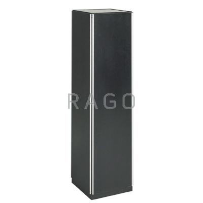 Appraisal: BILL CURRY DESIGN LINE Pedestal lamp with black and chrome