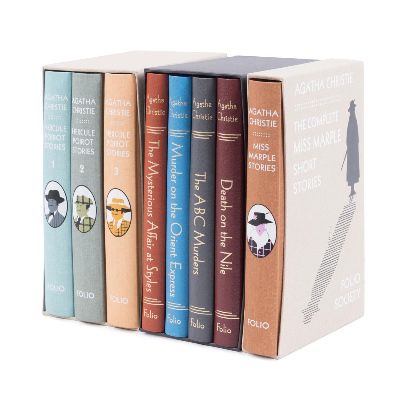 Appraisal: EIGHT FOLIO SOCIETY AGATHA CHRISTIE BOOKS Boxed set of eight