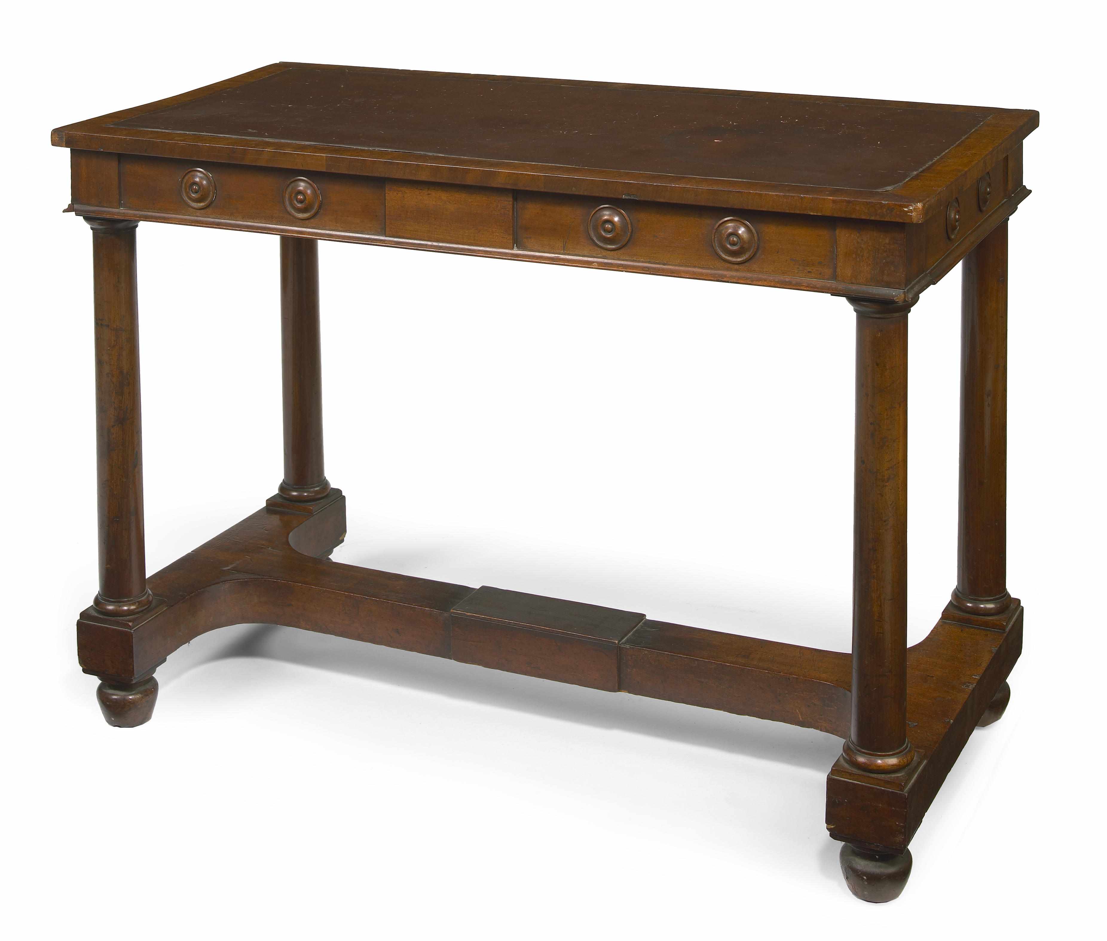 Appraisal: A Regency mahogany writing table first quarter th century The