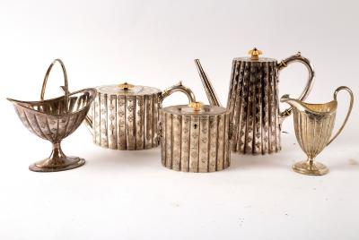 Appraisal: A Victorian plated tea and coffee service H L circa