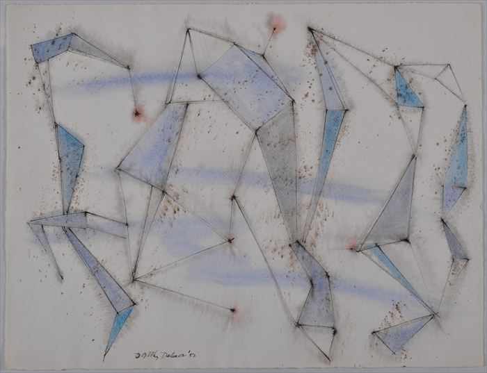 Appraisal: DOROTHY DEHNER - WINTER SOLSTICE Pen and ink with wash