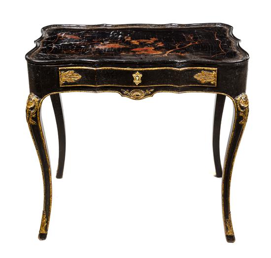 Appraisal: Sale Lot A Louis XV Lacquered Side Table mid- th