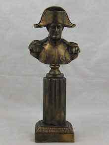 Appraisal: A cast metal bust of Napoleon on a fluted column