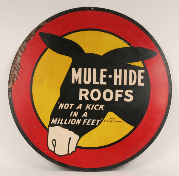 Appraisal: Mule-Hide Roofs Not a Kick in a Million Feet vintage