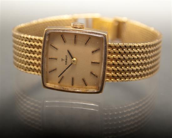 Appraisal: Tissot K yellow gold lady's wrist watch