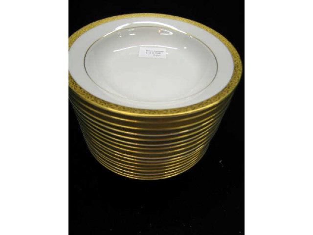 Appraisal: Set of Gold Band Porcelain Bowls