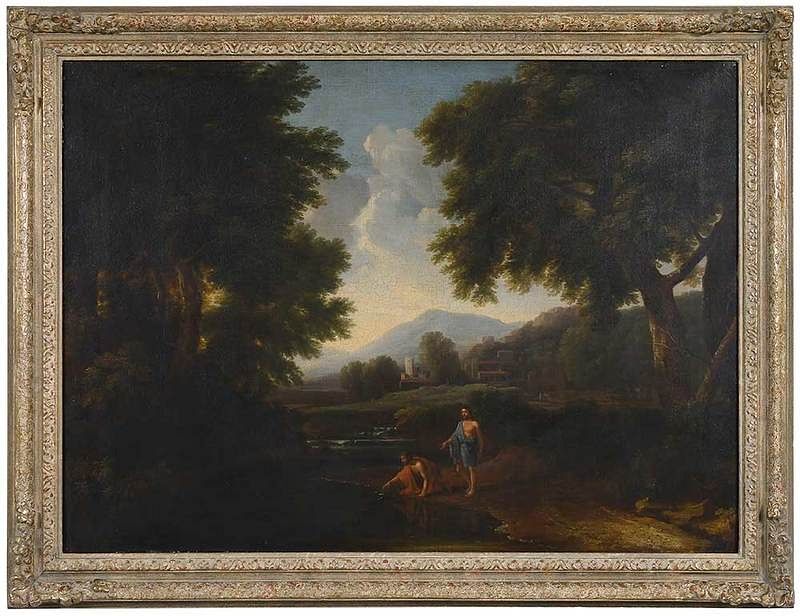 Appraisal: Attributed to Pierre le Maire-Poussin French - Classical Landscape with