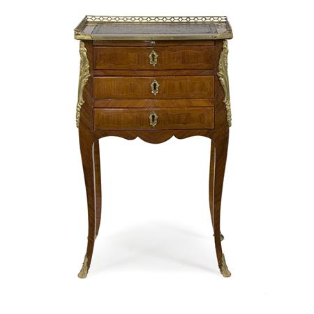 Appraisal: Louis XV Tulipwood Table a Ecrire Estimate -