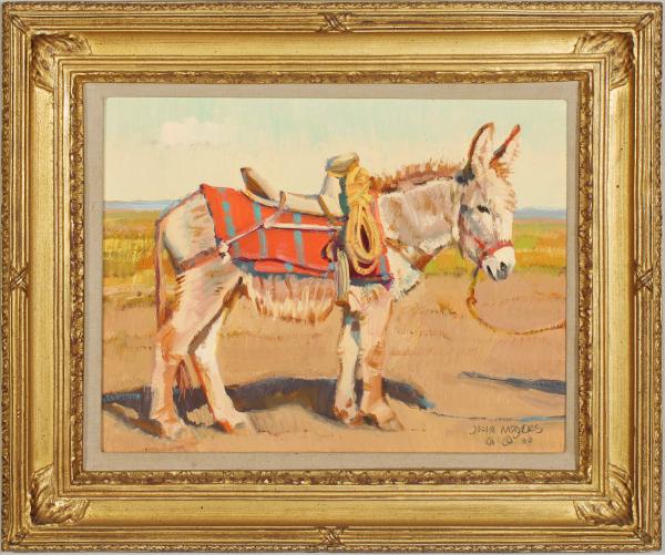 Appraisal: JOHN MOYERS BORN OIL ON ARTIST'S BOARDJohn Moyers Born Ready