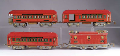 Appraisal: AMERICAN FLYER STANDARD GAUGE PASSENGER SET Set consists of a