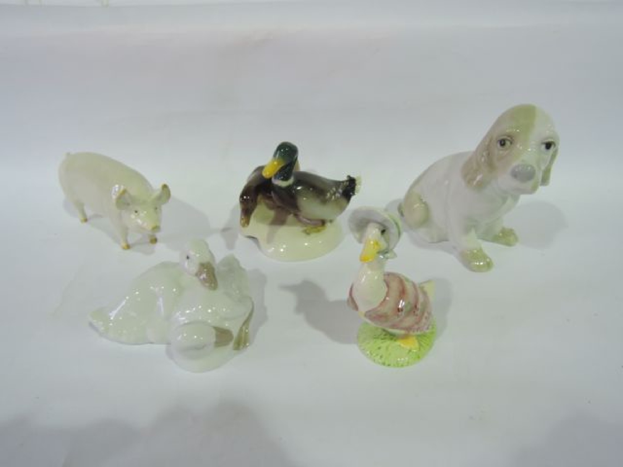 Appraisal: A collection of ceramic animals including a Beswick model of