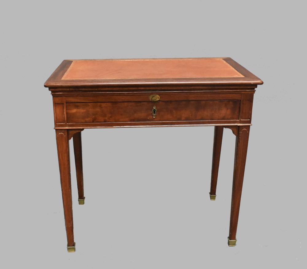 Appraisal: GEORGE III MAHOGANY ARCHITECHTS DESKLate th Century The molded gilt-tooled