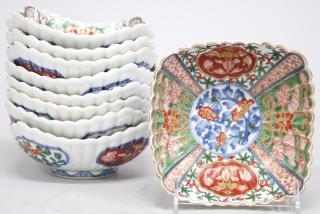 Appraisal: Chinese Imari Elaborately painted on both sides the undersides with