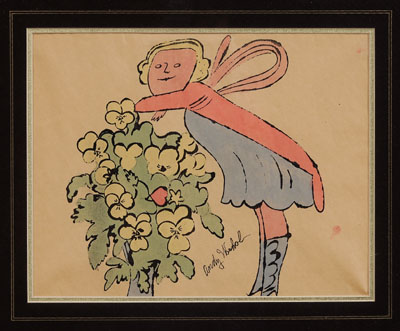 Appraisal: Andy Warhol American - Fairy With Flower Bush book illustration