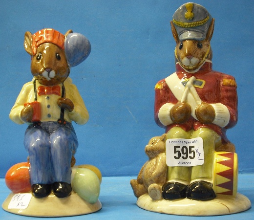 Appraisal: Royal Doulton Bunnykins Toby Jugs Toy Soldier D and Party