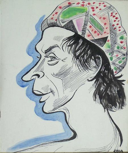 Appraisal: EMILIO COIA SCOTTISH - RUDOLPH NUREYEV Signed pen and ink