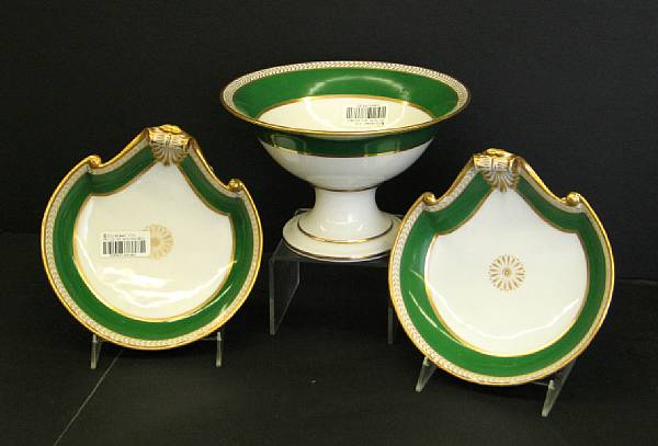 Appraisal: A Paris porcelain partial dessert service I N H Nast