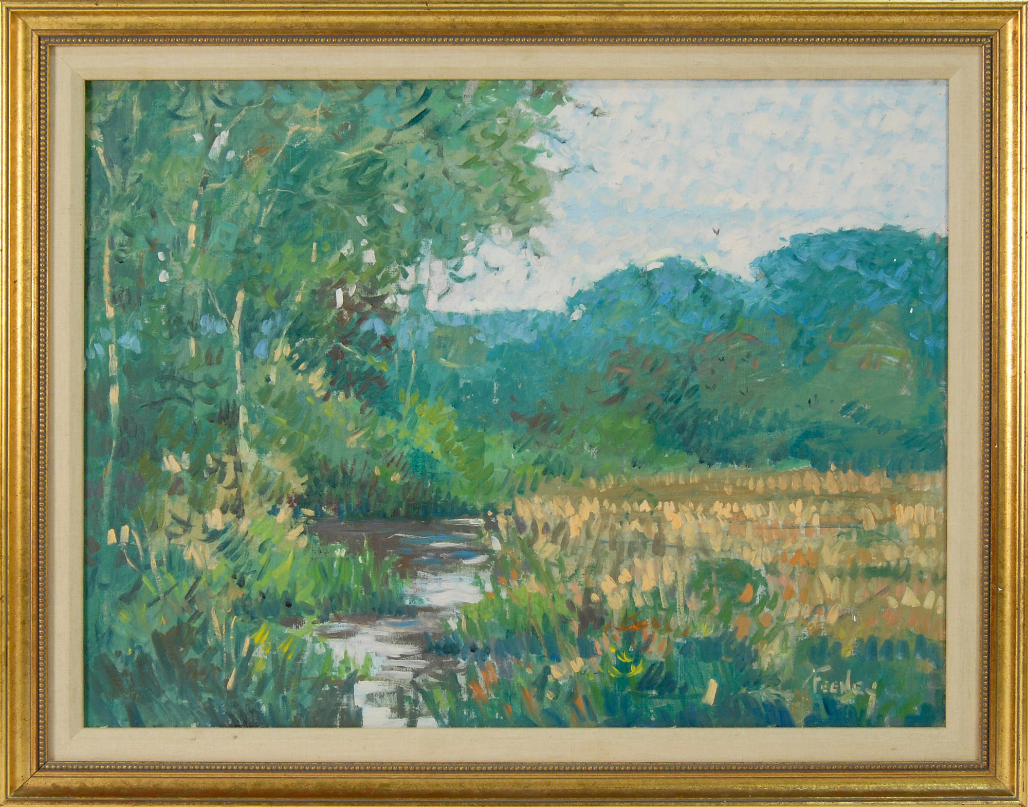 Appraisal: LORETTA FEENEYAmerican ContemporaryBlackfish Creek Wellfleet Signed lower right Feeney Oil