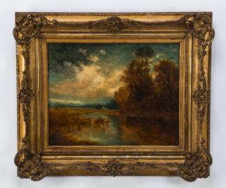 Appraisal: Hudson Kitchell signed O c autumn landscape Hudson Mindell Kitchell