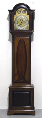 Appraisal: AN EDWARDIAN CHIMING LONGCASE CLOCK the three train movement with