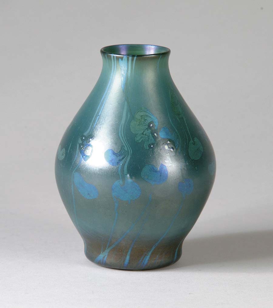 Appraisal: TIFFANY MILLEFIORI VASE Exceptional Tiffany decorated vase has tiny millefiori