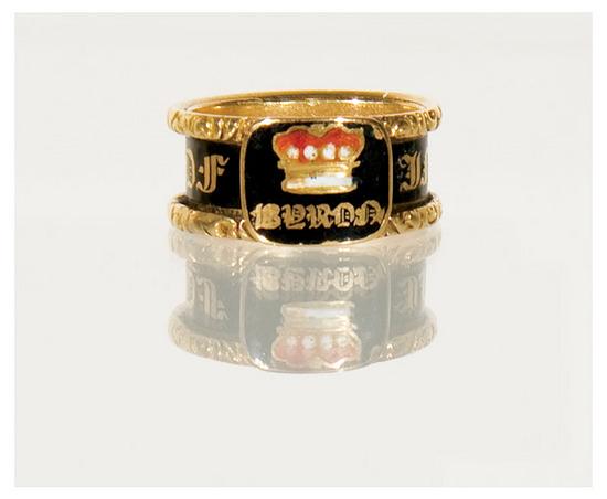 Appraisal: BYRON George Gordon Lord - Gold memorial ring for Lord