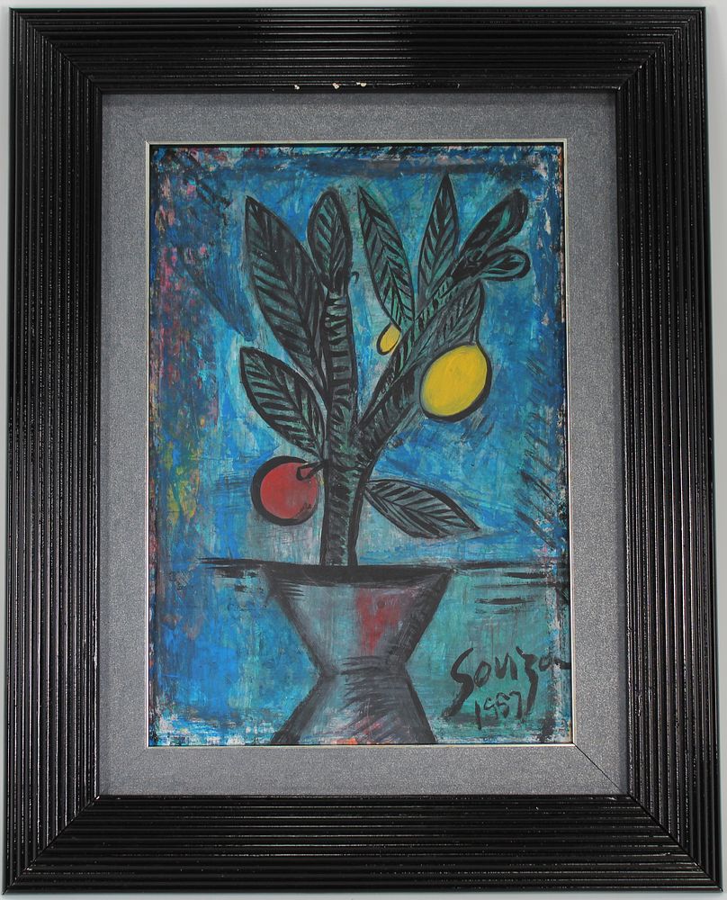 Appraisal: Souza Signed Still Life Oil Painting Souza Signed Still Life