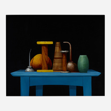 Appraisal: Michael Gregory Still Life With Yellow Spool and Green Float