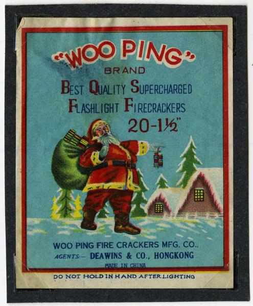 Appraisal: Woo-Ping Brand -Pack Firecracker Label Class Manufactured by Woo Ping