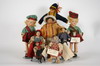 Appraisal: DOLLS - Lot of eight ethnic dolls wIth composition heads