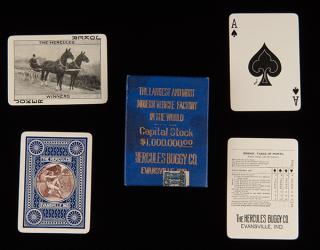 Appraisal: Hercules Buggy Co Advertising Playing Cards Manufacturer unknown ca J