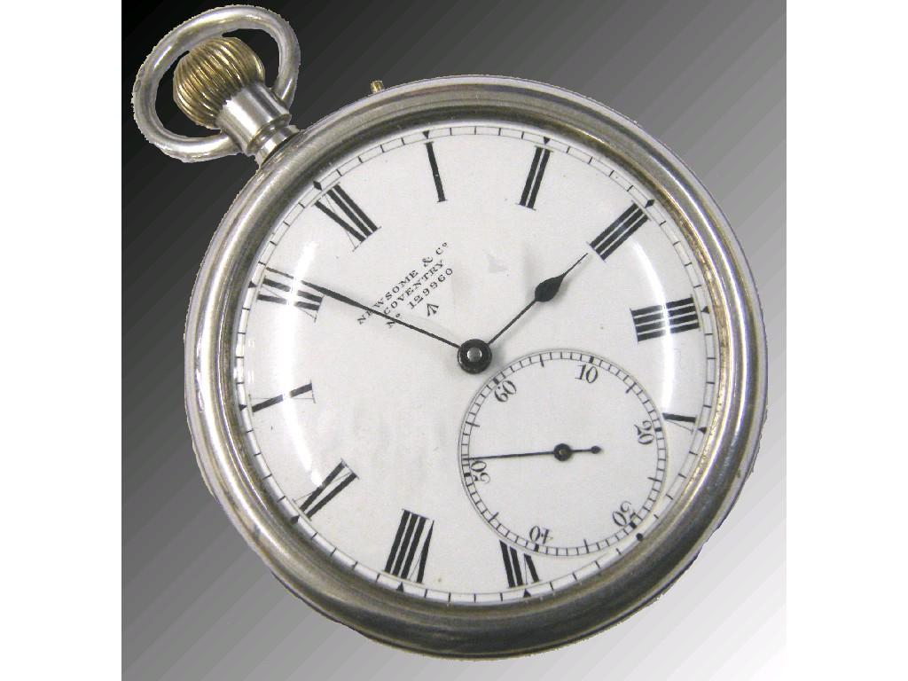 Appraisal: Cyma ct lever pocket watch the dial with Arabic numerals