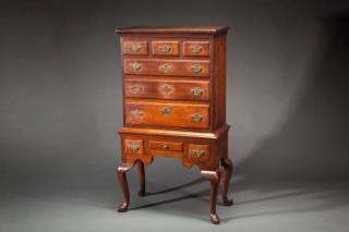 Appraisal: Diminutive Philadelphia Queen Anne Highboy c by by in A