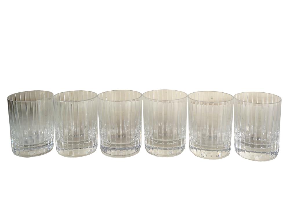 Appraisal: SIX BACCARAT CRYSTAL TUMBLERSeach marked inches diameter inches high Condition