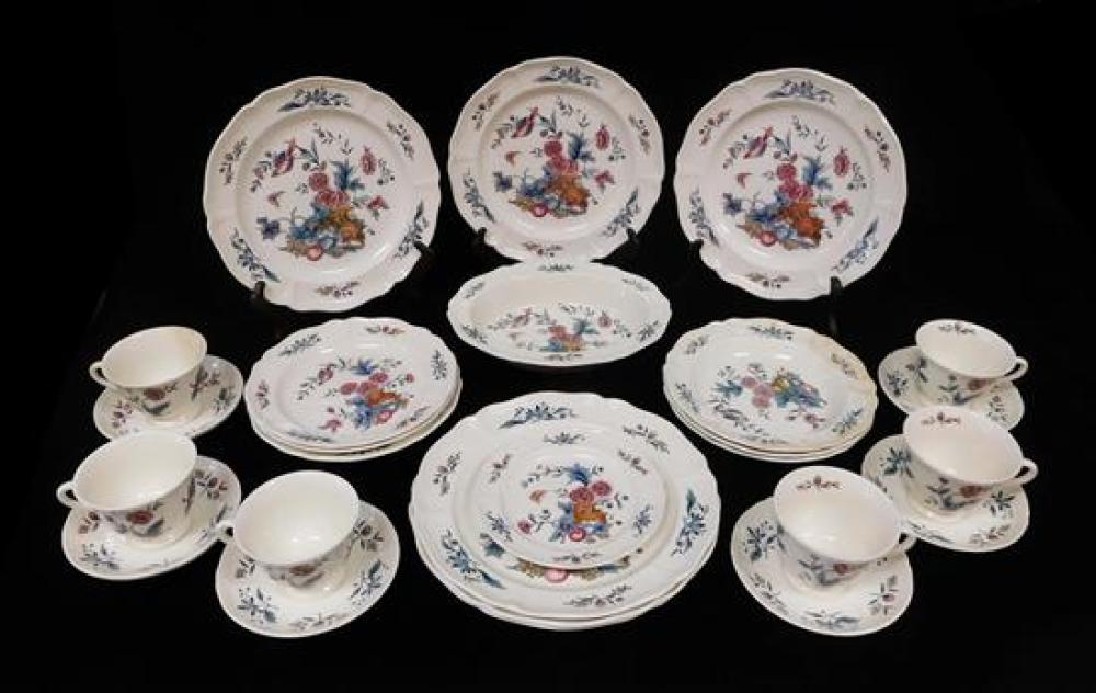 Appraisal: CHINA Wedgewood Potpourri partial dinnerware service Colonial Williamsburg reproduction twenty-six