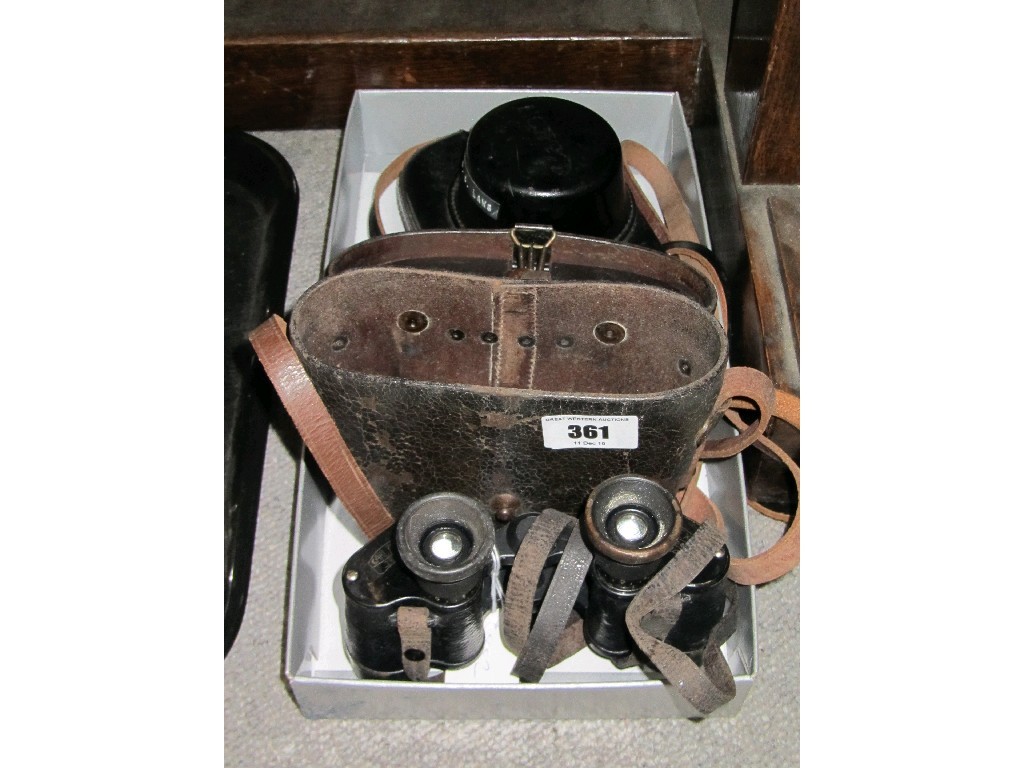 Appraisal: Lot comprising binoculars and a camera