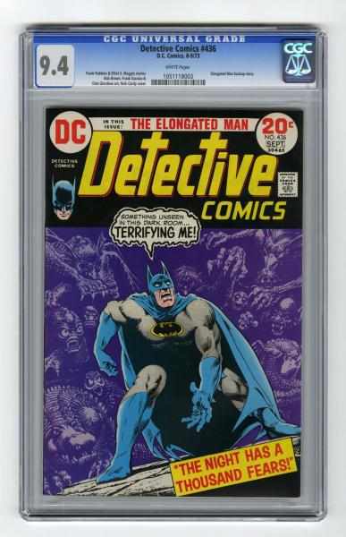 Appraisal: Detective Comics CGC D C Comics - Click for full